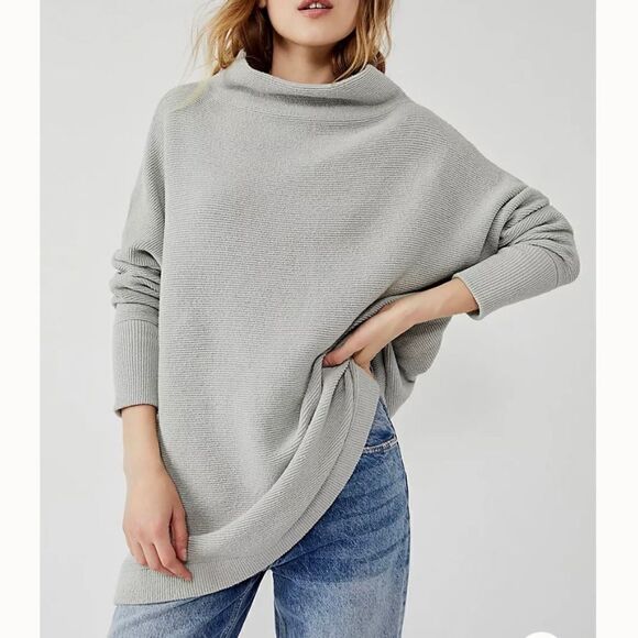 Free People Ottoman Slouchy Tunic Sweater, New - Picture 1 of 5